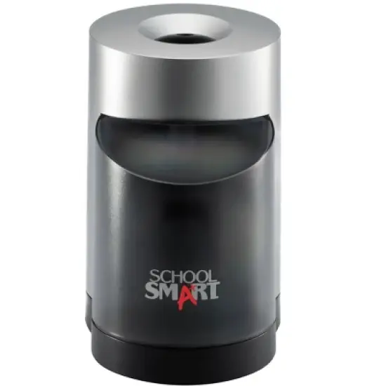 School Smart Vertical Electric Pencil Sharpener, For Classroom, Home, and Office Use, Black and Grey image {8}