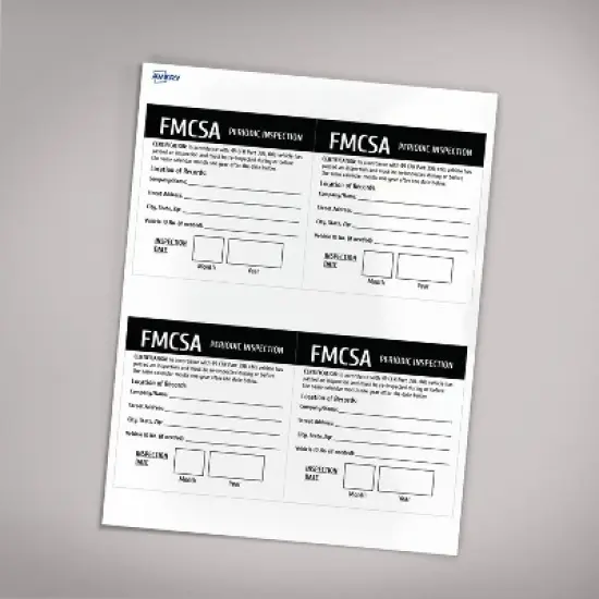Avery FMCA Periodic Inspection Stickers, Waterproof, UV Resistant, Preprinted, Handwrite Only, 4" x 4", 8 Stickers image {5}