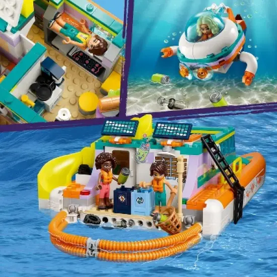LEGO Friends Sea Rescue Boat Dolphin Building Toy 41734 image {3}