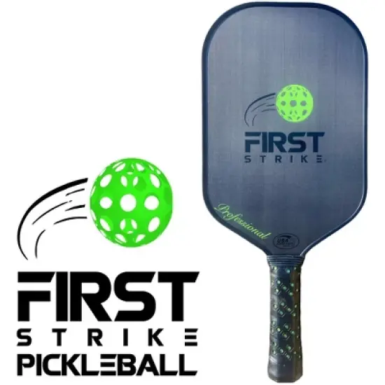 First Strike Pickleball: Professional Pickleball Paddle - Elongated, 16.4 x 7.5", Polymer Core, Carbon Fiber Surface, Advanced Edge Guard, 4 1/4" Grip image {5}