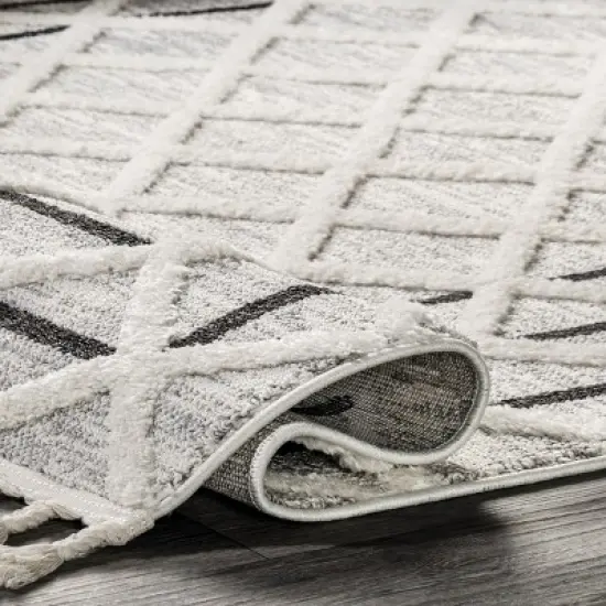 Arvin Olano x RugsUSA - Ventana Crosshatch Textured Area Rug image {3}