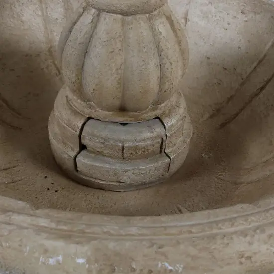 Sunnydaze 61"H Electric Polyresin and Fiberglass 3-Tier Cornucopia Outdoor Water Fountain image {4}