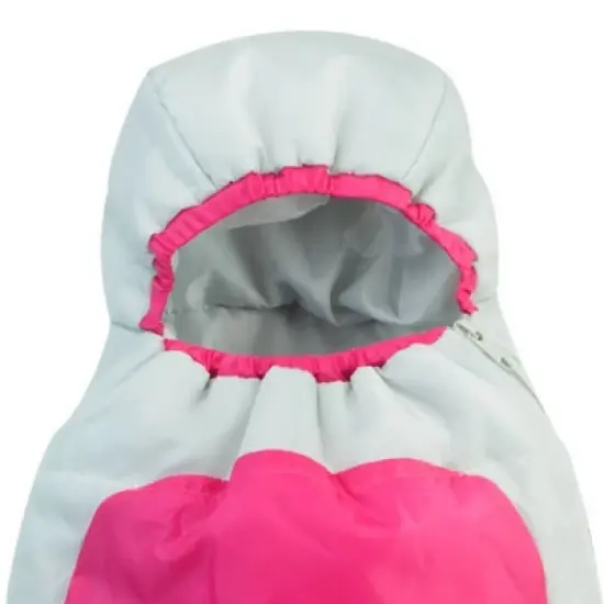 Sophia&rsquo;s Cocoon Style Camping Sleeping Bag for 18&rdquo; Dolls, Hot Pink/Gray image {1}