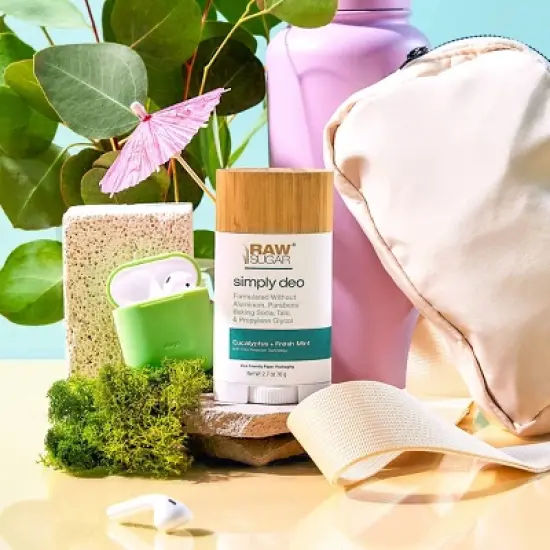 Raw Sugar Simply Deo Solid Deodorant - Eucalyptus + Fresh Mint - 2.7oz image {6}