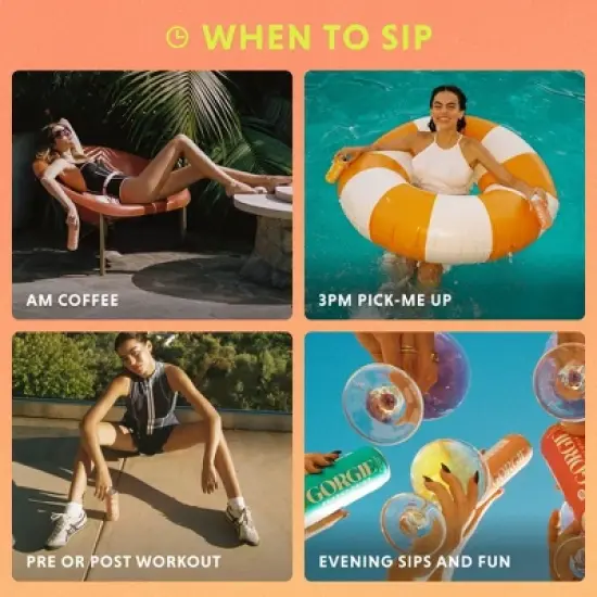 Gorgie Peach Tea Energy Drink - 12 fl oz Can image {9}