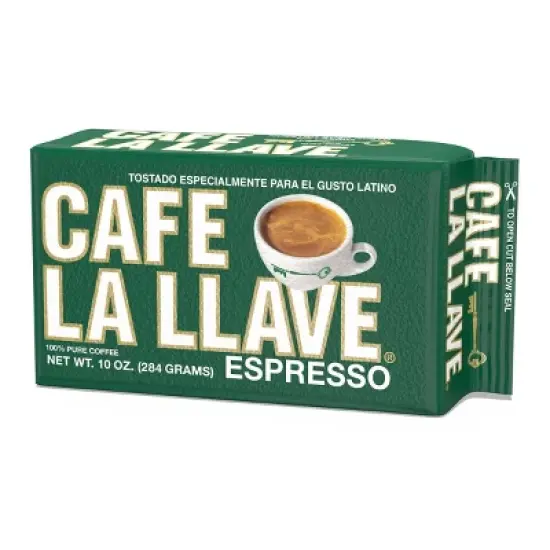 Cafe La Llave Espresso 100% Pure Dark Roast Ground Coffee - 10oz image {5}