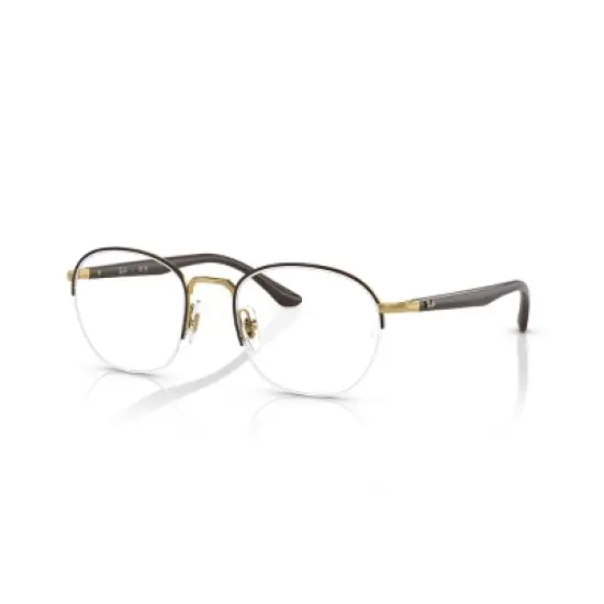 Ray-Ban RB6487 50mm Gender Neutral Square Eyeglasses - prescription-ready image {6}