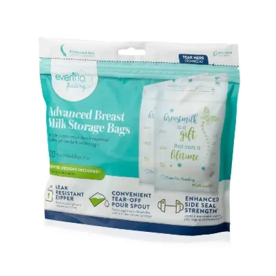 Evenflo Advanced Breast Milk Storage Bags 5oz, 100ct image {8}