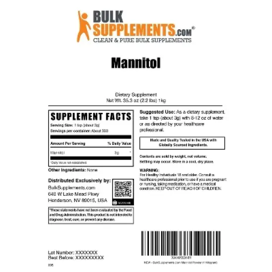 BulkSupplements Mannitol Powder image {5}