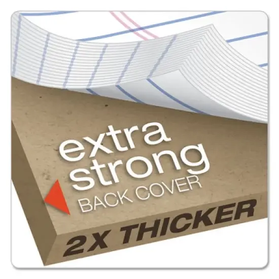 Ampad Gold Fibre Writing Pads, Wide/Legal Rule, 50 White 8.5 x 11.75 Sheets, 4/Pack image {4}