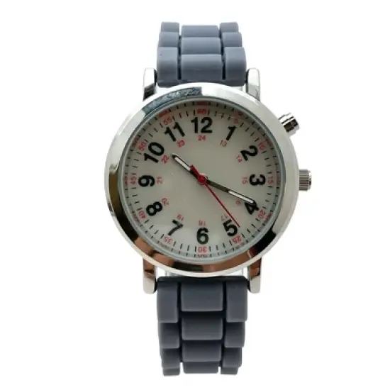 Olivia Pratt Luminous Dial Easy Read Medical Professionals Silicone Band Women Watch image {4}