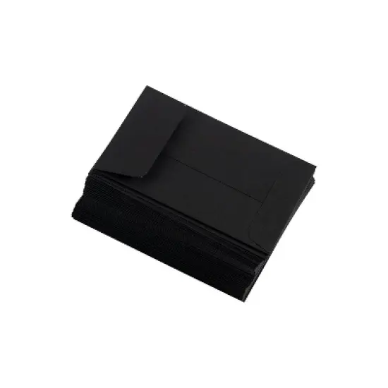 LUX #4 Coin Envelopes (3 x 4 1/2) - Midnight Black 50/Pack 80lb. Midnight Black (LUX-4CO-B-50) image {4}