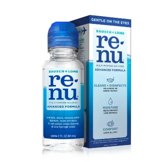 Renu Travel Size Contact Solution for Advanced Lens Care - 2 fl oz image {9}