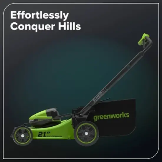 Greenworks POWERALL 3pc Combo Kit - 21" Lawn Mower 12" String Trimmer 320 CFM Leaf Blower w/ batteries and charger image {14}