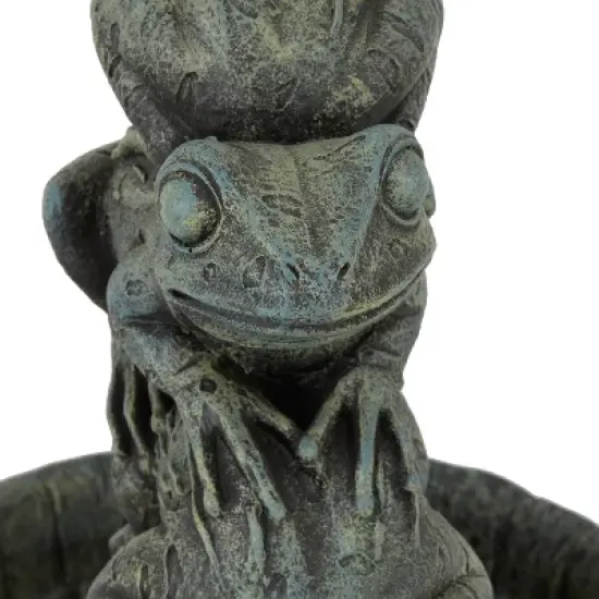 19" x 20" Rustic Resin Fountain Green - Olivia & May image {3}