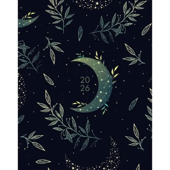 Willow Creek Press 7.5"x9.5" 2026 Floral Moon Booklet Monthly Planner image {5}
