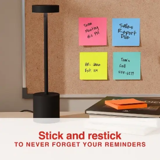 Staples Ultra Sticky Notes 3" x 3" Golden Hour Collection 100 Sheets/Pad 24 Pads/Pack (ST62885) image {3}