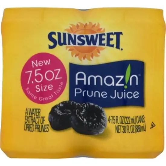 Sunsweet Prune Juice - 4pk/7.5 fl oz Cans image {1}