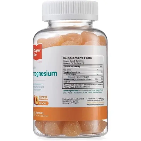 Chapter One by Zahler Multi-Pack of Great-Tasting Flavored Magnesium Gummies for Kids, 3 Flavors - Certified Kosher image {3}