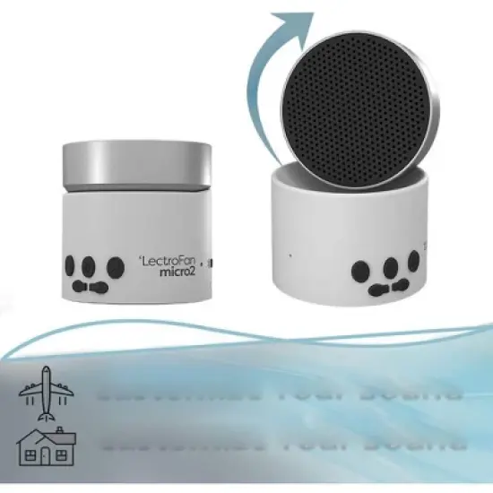 LectroFan Micro 2 Sleep Sound Machine and Bluetooth Speaker with Microphone Fan Sounds and Ocean Sounds image {3}