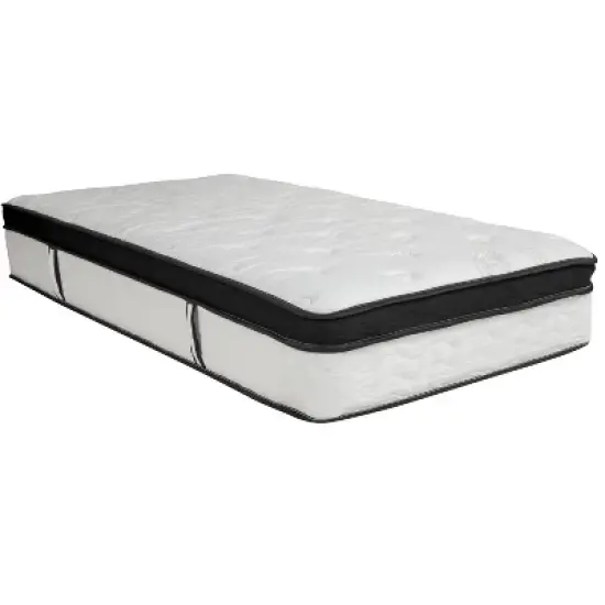 Emma and Oliver 12 Inch Hybrid Memory Foam Pocket Spring Mattress, Mattress in a Box image {16}