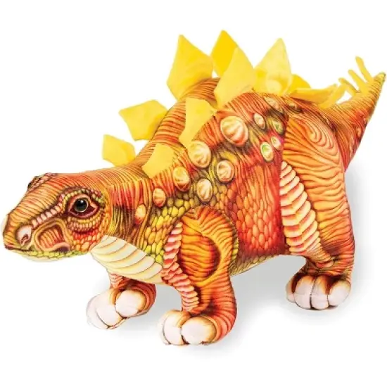 Underwraps Real Planet Stegosaurus Brown 15 Inch Realistic Soft Plush image {1}