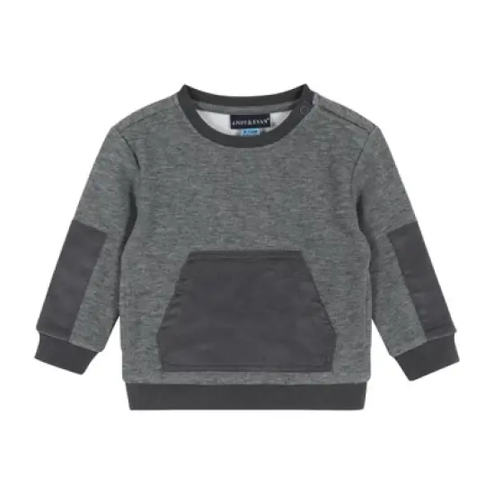 Andy & Evan  Infant  Boys Washed Charcoal Sweat Set image {3}
