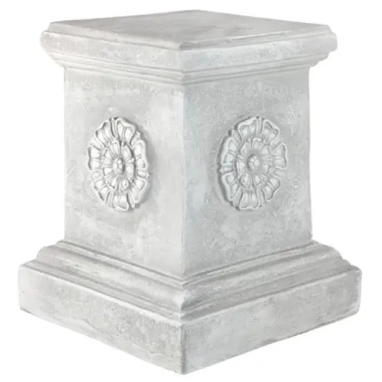 Design Toscano English Rosette Garden Sculptural Plinth: Large image {3}
