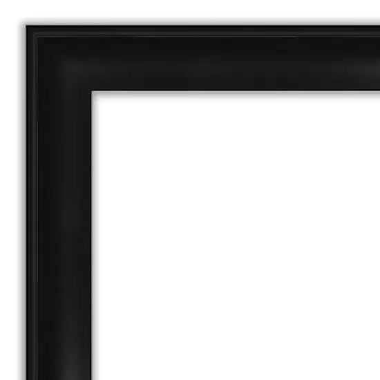 Amanti Art 28"x28" Grand Black Narrow Framed Magnetic Dry Erase Board image {2}