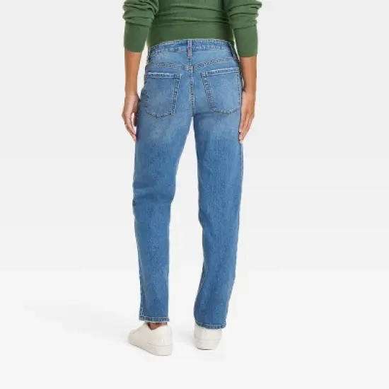 Under Belly 90's Straight Maternity Pants - Isabel Maternity by Ingrid & Isabel&trade; image {1}