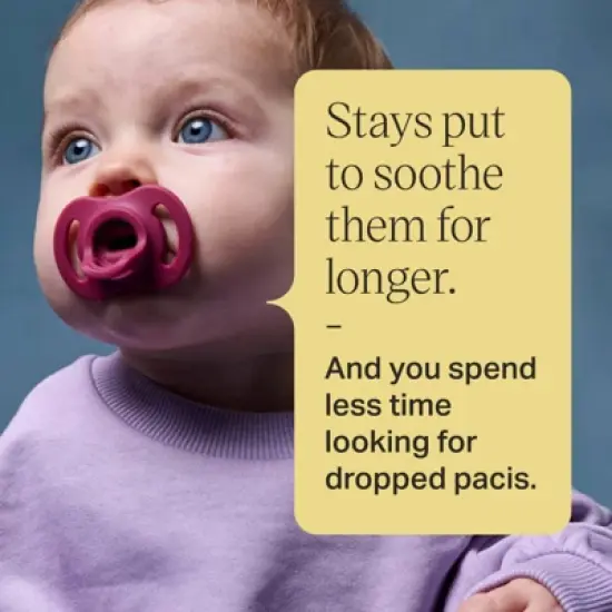 Tommee Tippee UltraLight Stay Put Silicone Pacifier 18-36m - Blue & Green - 2pk image {3}