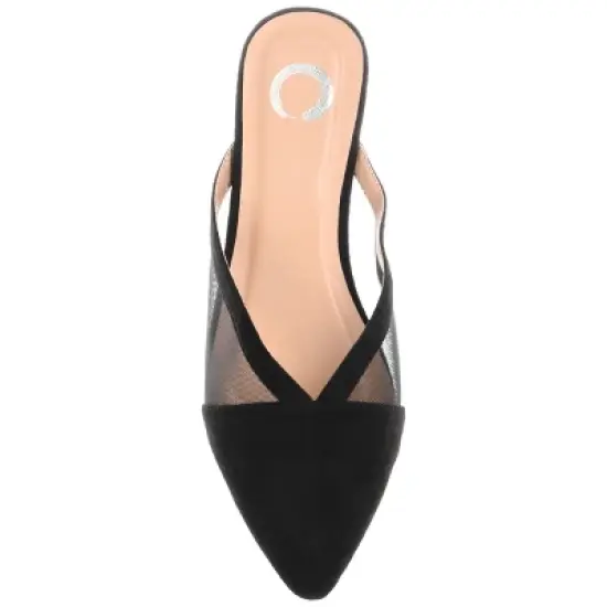 Journee Collection Womens Reeo Slip On Pointed Toe Mules Flats image {3}