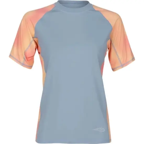 Reel Life Women's Alaria Cloud Dye UV T-Shirt - Dusty Blue image {1}