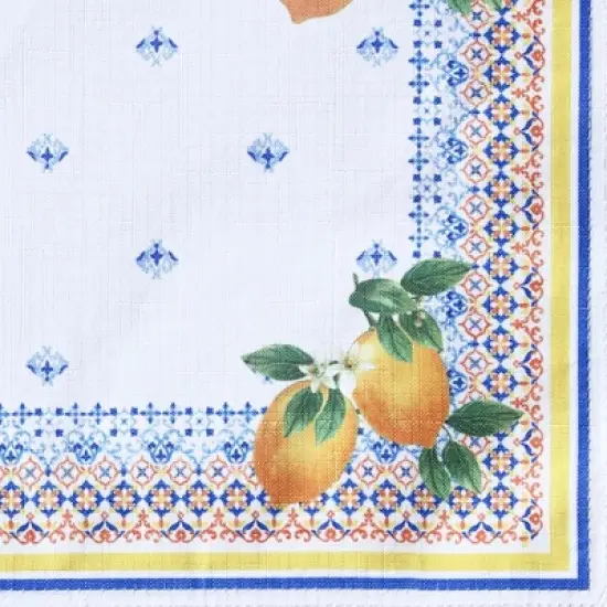 Elrene Capri Lemon Double Border Tablecloth - Elrene Home Fashions image {2}