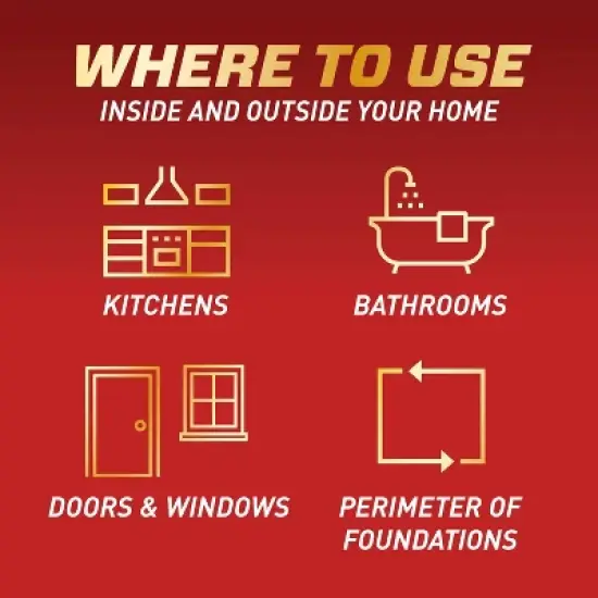 Ortho Home Defense MAX Indoor & Perimeter Insect Killer 24oz Ready to Use Trigger: Bifenthrin Formula, Roach & Spider Barrier image {4}