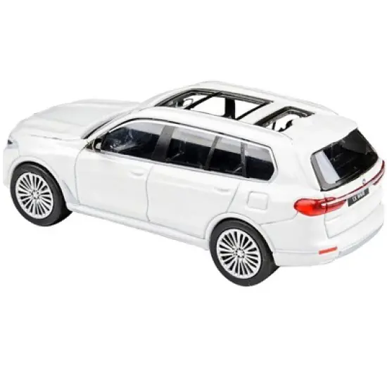 BMW X7 White 1/64 Diecast Model Car by Paragon image {1}