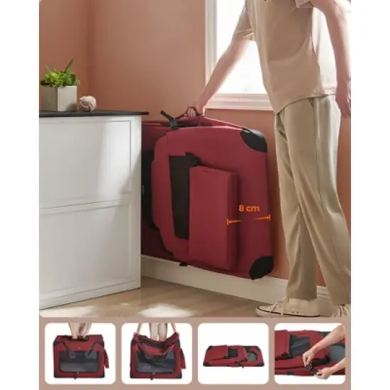 Feandrea 36 Inches Collapsible Soft Dog Crate | Portable Travel Crate for Dogs 50-70 lb | Indoor/Outdoor Use image {4}