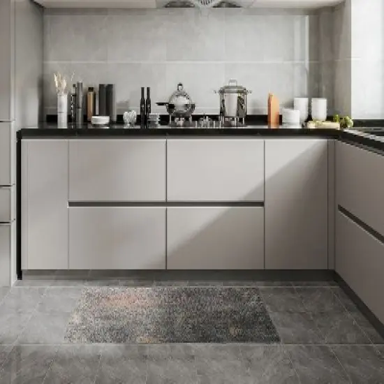 J&V TEXTILES 20" x 39" Comfort Collection Anti-Fatigue Kitchen Floor Mat (Brown Medallion) image {1}