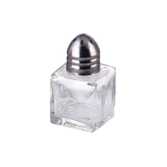 Winco Square Shakers with Stainless Steel Top, 0.5 oz - Pack of 1 image {3}