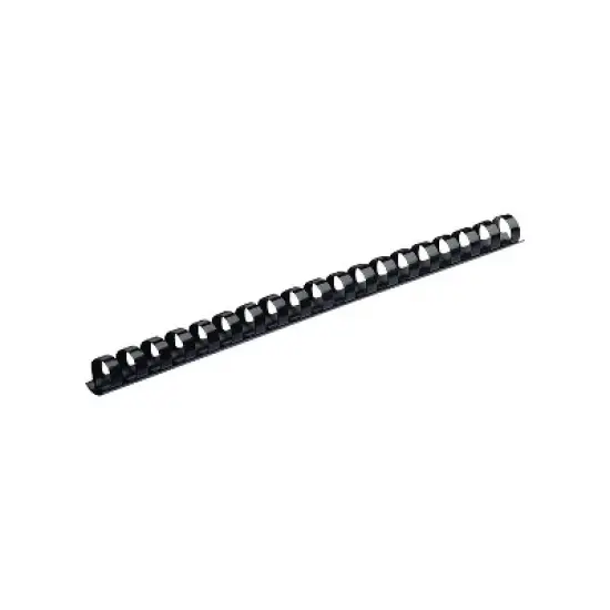 Fellowes Plastic Comb Bindings 1/2" Diameter 90 Sheet Capacity Black 100 Combs/Pack 52326 image {2}