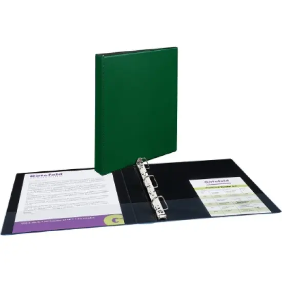 Avery Durable 3 Ring Binder, 1 Inch Slant Rings, 3 Green Binders (27253) image {5}