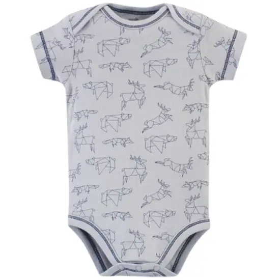 Touched by Nature Baby Boy Organic Cotton Bodysuits 5pk, Constellation image {4}