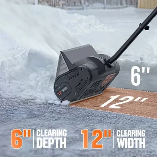 Litheli 12" U20 SE 4Ah Battery Powered Cordless Snow Shovel image {1}
