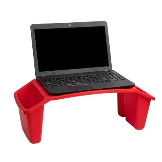 Mind Reader Sprout Collection Portable Desk with Side Pockets Set of 2 Red image {3}