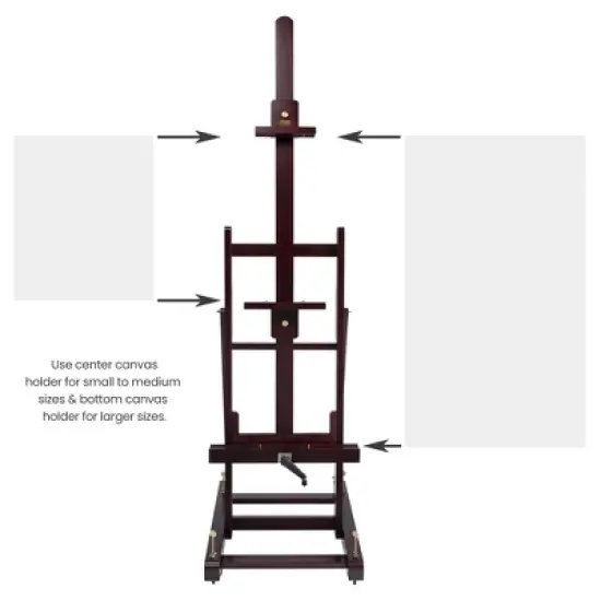 SoHo Urban Artist Pro Easel - Professional H-Frame Easel for Artists, Large Works of Art, Functionality, Easy to Move, & More! image {1}