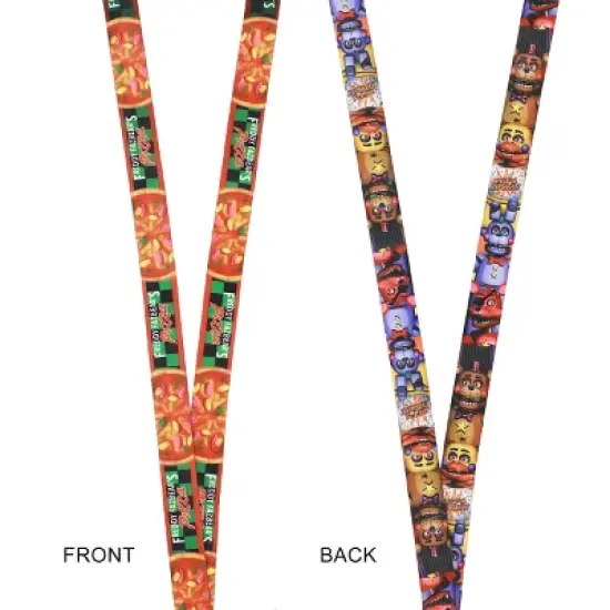Five Nights at Freddy&rsquo;s Character Collage 22-inch Lanyard with Clear ID Sleeve and Rubber Charm image {3}