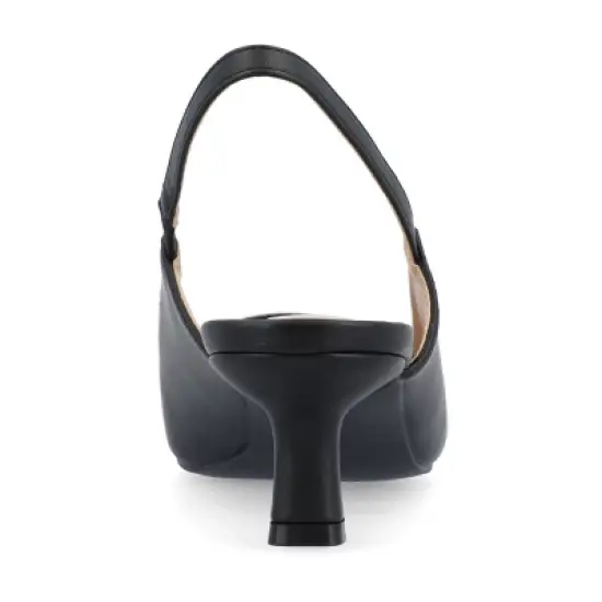 Journee Collection Womens Paulina Kitten Heel Sling Back Pointed Toe Pumps image {2}