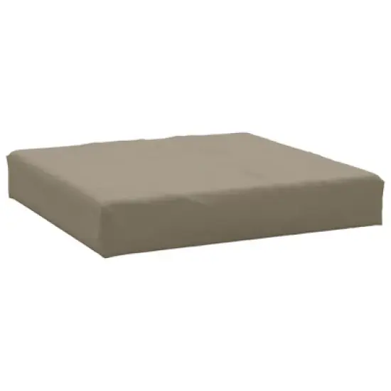 vidaXL Pallet Cushion in Taupe - 23.6"x23.6"x3.1" - Oxford Fabric, Water Resistant, Soft Foam Fiber Inside, Versatile for Outdoor/Indoor Use image {7}