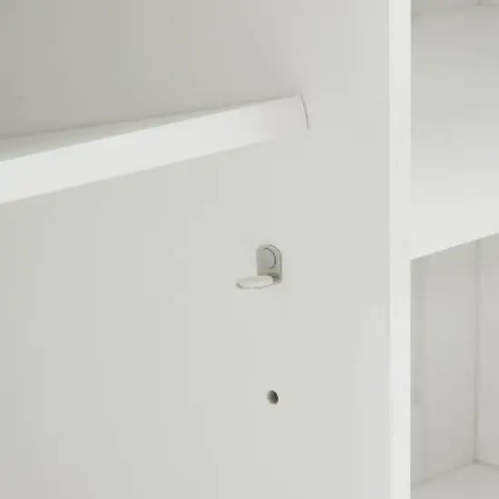 Clifton Kitchen Island with Upholstered Saddle Stools Distressed White/Black - Crosley image {16}