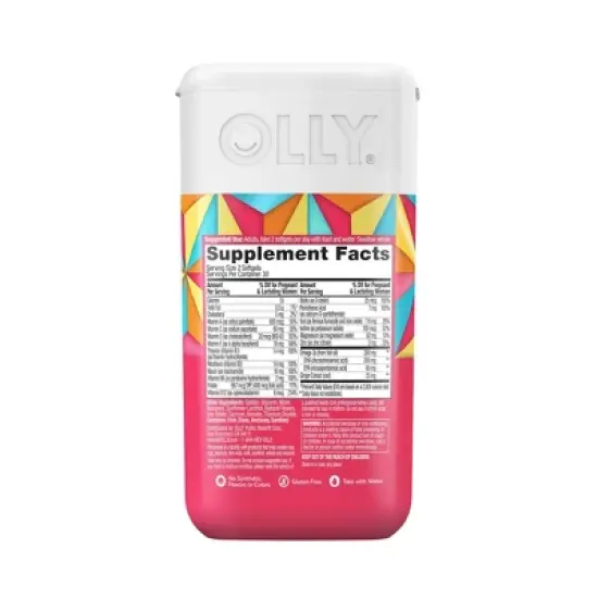OLLY Ultra Strength Prenatal Multivitamin Softgels with Folic Acid + DHA - 60ct image {3}